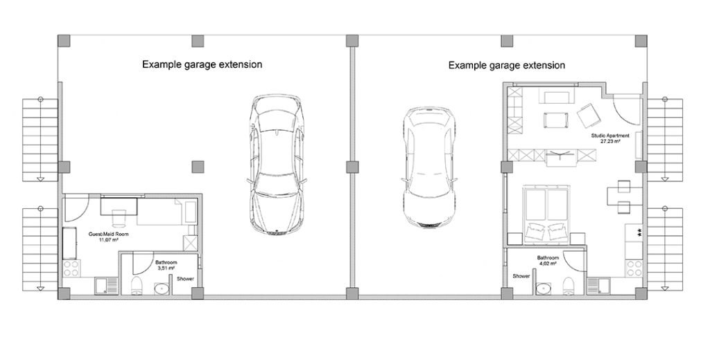 Example Garage Extension
