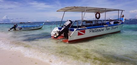 Philippine Fun Divers at Alona Beach Boats - Philippine Fun Divers